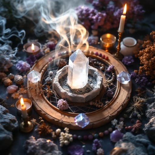 Sacred crystal ritual